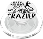 Joueur de ping-pong Crazy Table Tennis Fille PopSockets PopGrip pour MagSafe