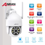 ANRAN 3MP Security Camera Wireless WIFI IP Video Outdoor PTZ CCTV IR Floodlight