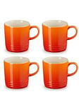 Le Creuset Set Of 4 Stoneware Mugs In Volcanic