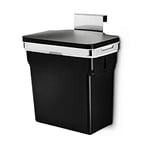 simplehuman CW1643 poubelle de placard, sous evier, poubelle de cuisine, cadre en acier ultra-robuste, 10 litres