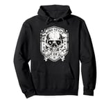 Born To Life Or Die Distressed Vintage Retro Bodybuilding Pullover Hoodie