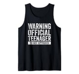 Official Teenager 13 Year Old Funny 13th Birthday Gift Tank Top