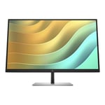 HP E27u G5 - E-Series écran LED 27" 2560 x 1440 QHD @ 75 Hz IPS 350 cd/m² 1000:1 5 ms HDMI, DisplayPort, USB-C tête noire, noir et argent (support)