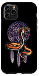 Coque pour iPhone 11 Pro Journée du patrimoine amérindien autochtone totem serpent cobra