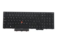 Transimage - Ersättningstangentbord För Bärbar Dator - Med Trackpoint, Ultranav - Bakgrundsbelyst - Qwerty - Tjeckisk/Slovakisk - Svart - För Thinkpad L15 Gen 1 20U7, 20U8