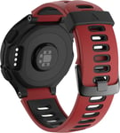 Bracelet 735xt Forerunner Montre Fitness Tracker Silicone Souple Bracelet De Replacement Sport Compatible Forerunner 230/235/620/630/735xt Boucle Noire (Rouge Noir)[Dzb134117]