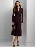 Lauren Ralph Lauren Brayelle Twist Knot Dress, Pinot Noir