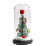 Christmas Tree in Glass Dome Small Christmas Tree Lighting