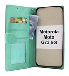 Zipper Standcase Wallet Motorola Moto G73 5G (Aqua)