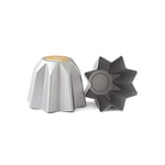 Decora, 0062688 Moule Professionnel Pandoro Ø 21 x 16 cm, Idéal pour réaliser Un Pandoro de 750g, en Aluminium anodisé, sans Points de Soudure, Design Professionnel.