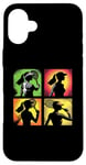 Coque pour iPhone 16 Plus Tennis Pop Art Joueuse de Tennis Vintage Femme