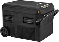 BougeRV Housse de protection isolée portable 35L 600D pour glacière à compresseur CRD35 12 V, housse de protection étanche et anti-rayures pour réfrigérateur double zone (glacière non incluse)