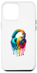 iPhone 12 Pro Max Dripping Paint Headphones Music Singing Singer Song Case