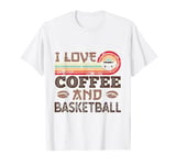 I love Coffee and Basketball Cute Kawaii T-Shirt