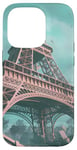 Coque pour iPhone 14 Pro Ruines de la Tour Eiffel futuriste – Post-apocalyptique