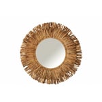 M&s - Miroir rond en bois naturel D.104cm