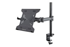 StarTech.com Laptop Desk Mount, Monitor and Laptop Mount for Desk, Displays 34in (8kg/17.6lb) & Laptops (4.5kg/9.9lbs), Adjustable & Articulating VESA Laptop Tray Arm - Desk Monitor Mount - Clamp / Grommet Mount (A-LAPTOP-DESK-MOUNT) monteringssæt - for m