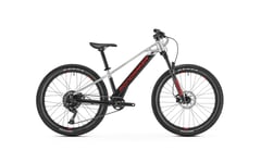 Mondraker Play 24" El-Barnesykkel Sølv/Sort, Ebikemotion X-35, 250Wh