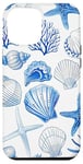 iPhone 12 Pro Max Blue Seashell Coastal Summer, Starfish, Women Case