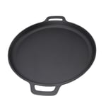 (35cm) Thickened Cast Iron Pancake Flat Frying Pan Heat Transfer