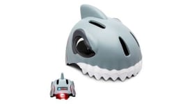 Casque de velo pour enfants   requin gris   crazy safety   certifie en1078