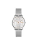 Lacoste Analogue Quartz Watch for Women Crocorigin Collection with Stainless Steel Mesh Bracelet