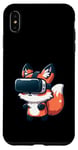 Coque pour iPhone XS Max Cute Fox VR Fox Jeu de réalité virtuelle