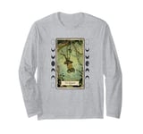 The Hanged Man Frog Tarot Style Graphic, Cool Novelty Frog Long Sleeve T-Shirt