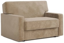 Jay-Be Linea Velvet Cuddle Chair Sofa Bed - Stone