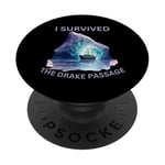 Antarctica I Survived The Drake Passage Purple Iceberg PopSockets Adhesive PopGrip