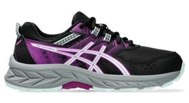 Chaussures trail asics gel venture 9 gs noir rose bleu enfant