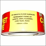 3x DOUBLE SIDED MULTI-PURPOSE STRONG ADHESIVE TAPE CARPET TAPE HEAVY DUTY 48x25m