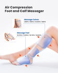 RENPHO Air Leg Massager Machine for Relaxation of Muscles, Foot and Calf with 5