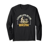 Living Life On The Brink Of A Thermal Plate Geothermal Techs Long Sleeve T-Shirt