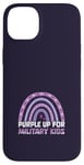 Coque pour iPhone 14 Plus Purple Up pour enfants militaires, enfant militaire arc-en-ciel violet