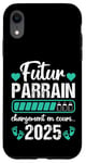 Coque pour iPhone XR Futur Parrain 2025 Humour Annonce Naissance Grossesse Cadeau