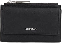 Calvin Klein CK Must Zip Flap CARDHOLDER K60K612949, Porte-Cartes Femme, Black (Black Mono), OS