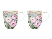 Roses in Bloom - 2-pack muggar i presentkartong