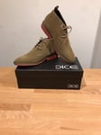 DICE Payton 44D286 Camel/Green Suede Chukka Desert Shoes!SizeUK7! Only £25,90!