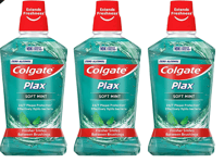 Colgate Plax Soft Mint Plaque Protection Mouthwash 500 ml / Pack Of 3