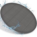 tillvex® Whirlpool - Tapis de sol rond - 240 cm - Pour jacuzzis extérieurs - Tapis de protection thermique - Plaque de sol protégée et isolée - Gris