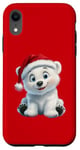 Coque pour iPhone XR Holiday Polar Bear