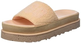 UGG Women's Laton Slide Sandal, PEACH FUZZ TERRY, 5 UK