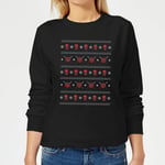 Marvel Deadpool Faces Pull de Noël Femme - Noir - 4XL