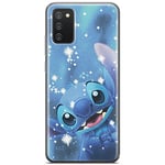 ERT GROUP Coque de téléphone Portable pour Samsung A02S Original et sous Licence Officielle Disney Motif Stitch 002 Parfaitement adapté à la Forme du Portable, en TPU DPCStitch760 Blue