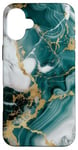 Coque pour iPhone 16 Plus Vert, bleu, blanc