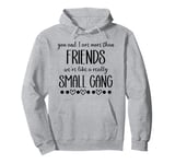 You & I are More Than Friends We're Like a Really Small Gang Pullover Hoodie