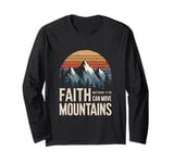 Faith Can Move Mountains Matthew 17:20 KJV Bible Verse Long Sleeve T-Shirt