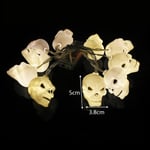 1,5 m 10 Led Halloween Kurpitsa Ghost Luurankot Bat Spider Led Light String Festivaalibaari Kotijuhlasisustus Halloween-koriste