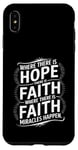 iPhone XS Max Where there is hope there is faith christian black women Case